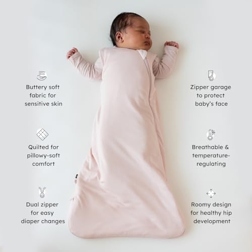 KYTE BABY Sleep Bag 1.0 TOG, Rayon Made From Bamboo Wearable Blanket, Dual Zipper For Infants And Toddlers Nursery Essentials