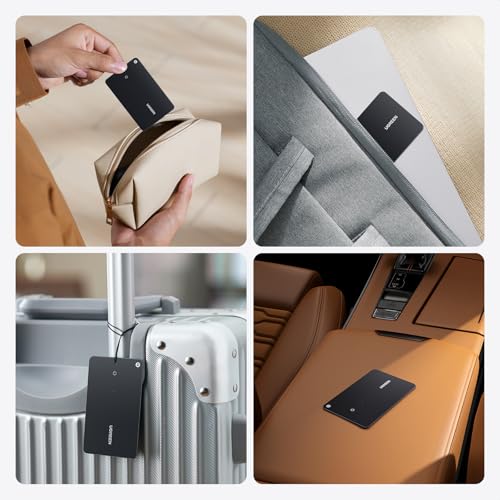 UGREEN FineTrack Slim Wallet Tracker Card (iOS Only) | Bluetooth Tracker Card, Work with Apple Find My Rechargeable Tracker[Apple MFi Certified]