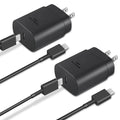 Type C Charger Fast Charging 2-Pack 25W Long 6FT USB C Cable | USBC Charger Block Compatible with Galaxy S26 S25 S24 S23 S22 S21/iPhone 17/16/16 Pro Max/15/15 Pro Max/15 Plus-Black