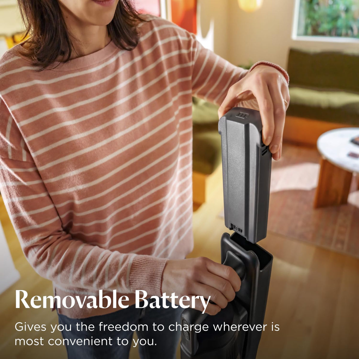 Bissell PowerClean FurGuard 280W Self-Standing Cordless Vacuum, 4039 | Self-cleaning brush roll; wall mount; removable battery; upholstery tool; 280W strong suction