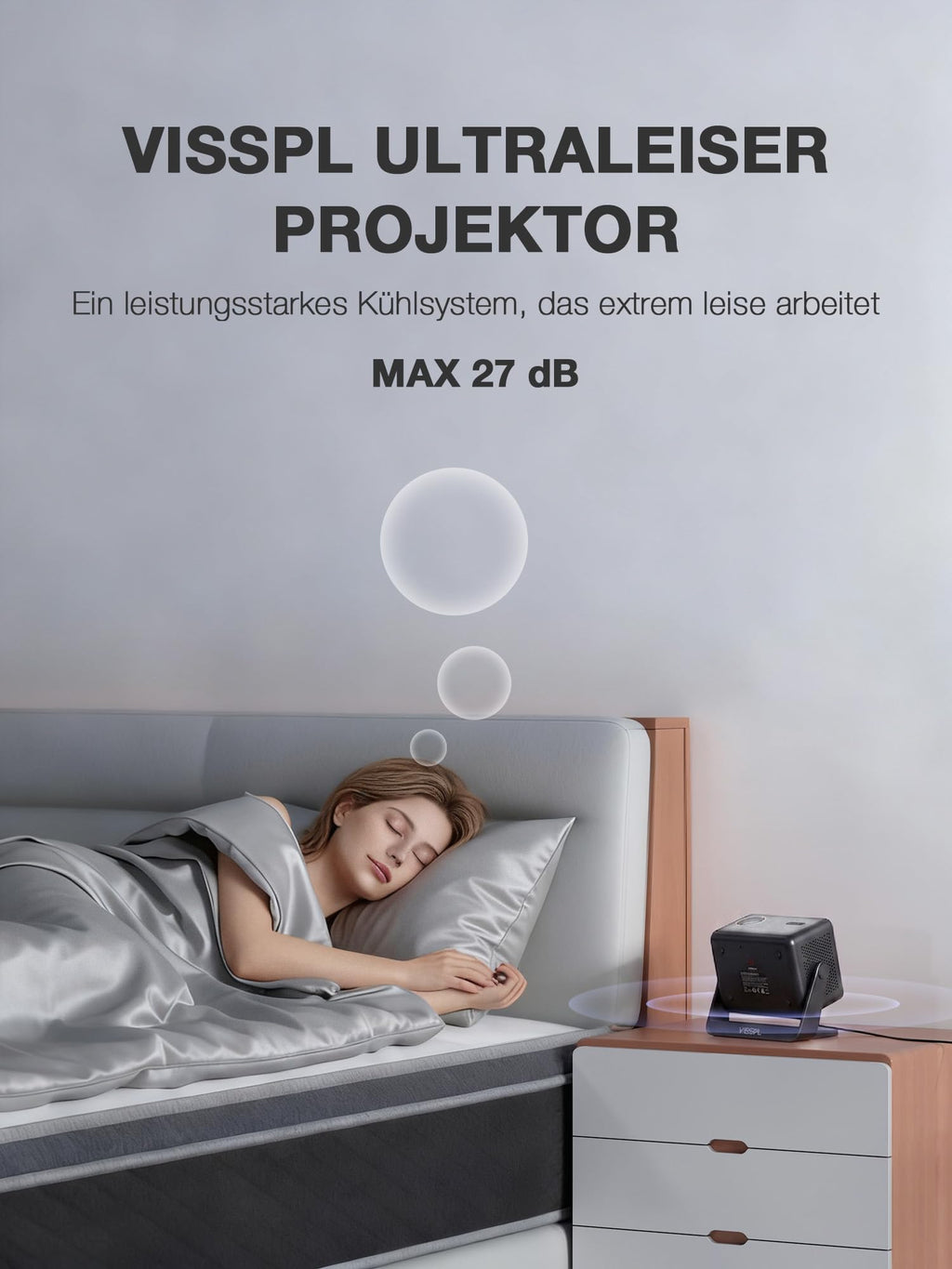 4000ANSI 4K Mini Projector with WiFi and Bluetooth, Auto Focus