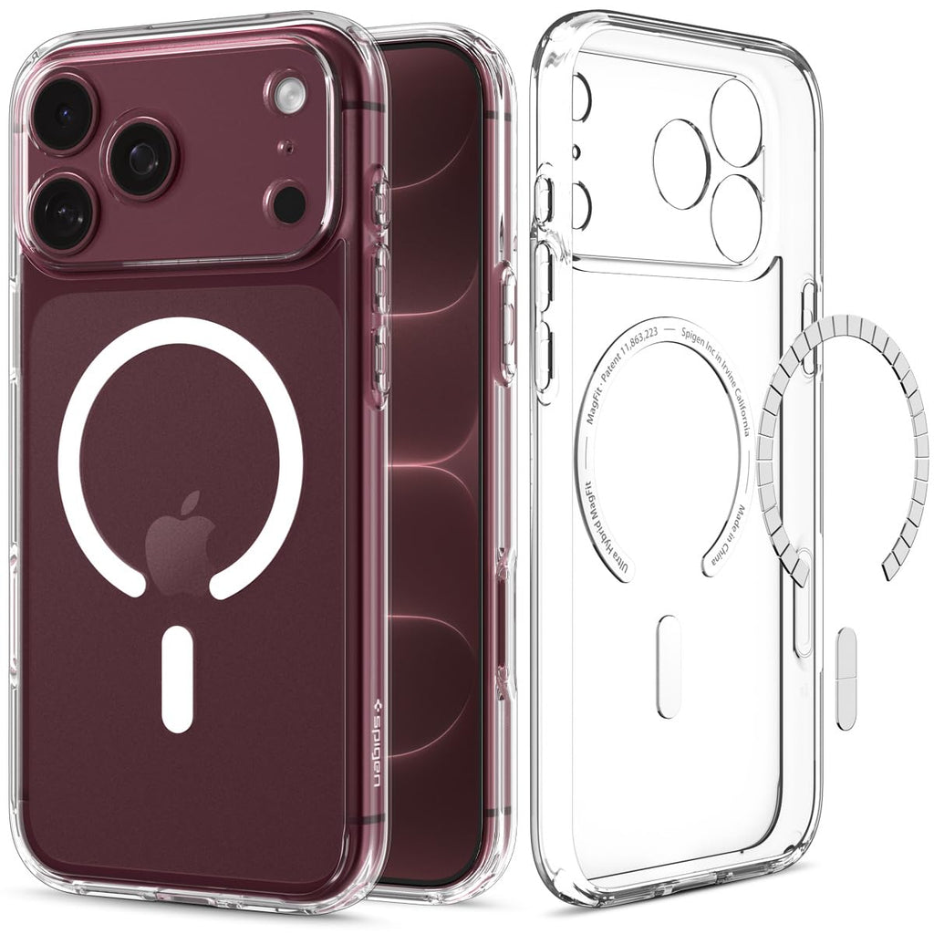 Spigen for iPhone 18 Pro Max Case, for iPhone 17 Pro Max Case, Clear White | Ultra Hybrid MagFit, Anti-Yellowing Resin, Air Cushion Tech, Military-Grade Drop Protection, Compatible with MagSafe
