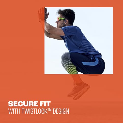 JBL Endurance Peak 4 - Wireless Noise Cancelling Sport Earbuds (Black/Grey) | Adaptive Noise Cancelling, IP68 water & dust proof, Secure fit with TwistLock™ design, Up to 48Hrs (12Hrs Buds + 36Hrs Case)