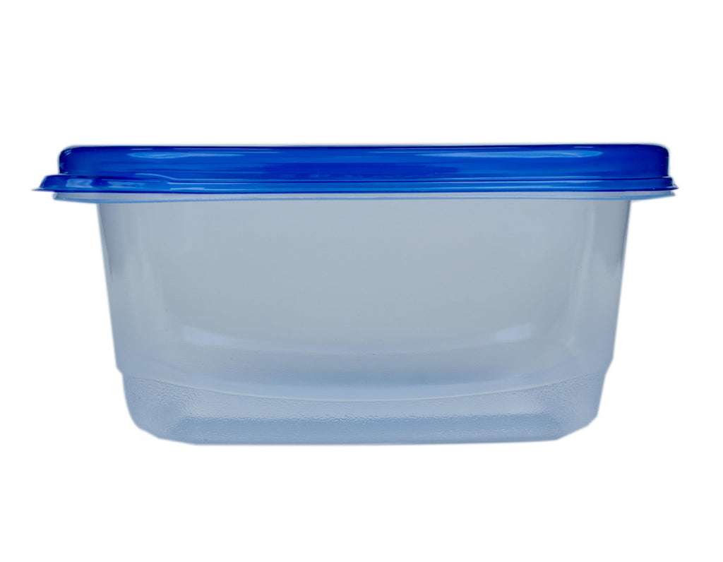 Glad GladWare Medium Rectangle Food Storage Containers, 24 Oz, 5 Count | Airtight, leak-resistant containers for soups, salads, and meal prep, microwave, dishwasher, and freezer safe