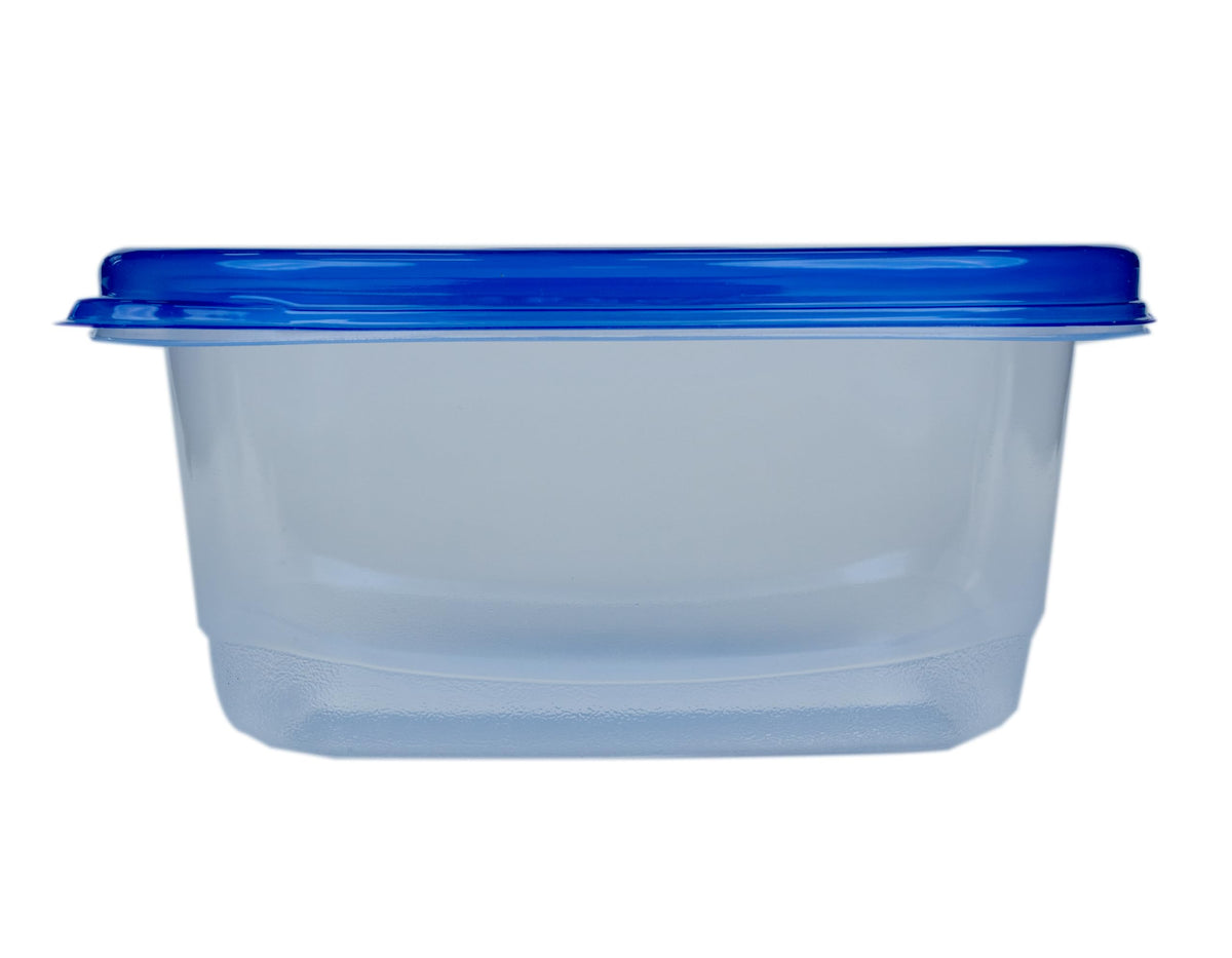 Glad GladWare Medium Rectangle Food Storage Containers, 24 Oz, 5 Count | Airtight, leak-resistant containers for soups, salads, and meal prep, microwave, dishwasher, and freezer safe
