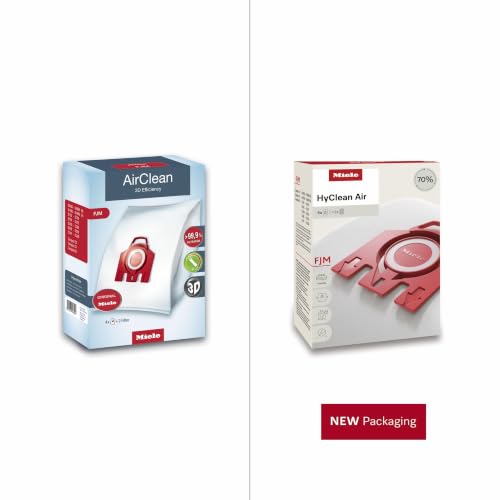Miele FJM Vacuum Cleaner Bags, 4-Pack for Select Canister Vacuums