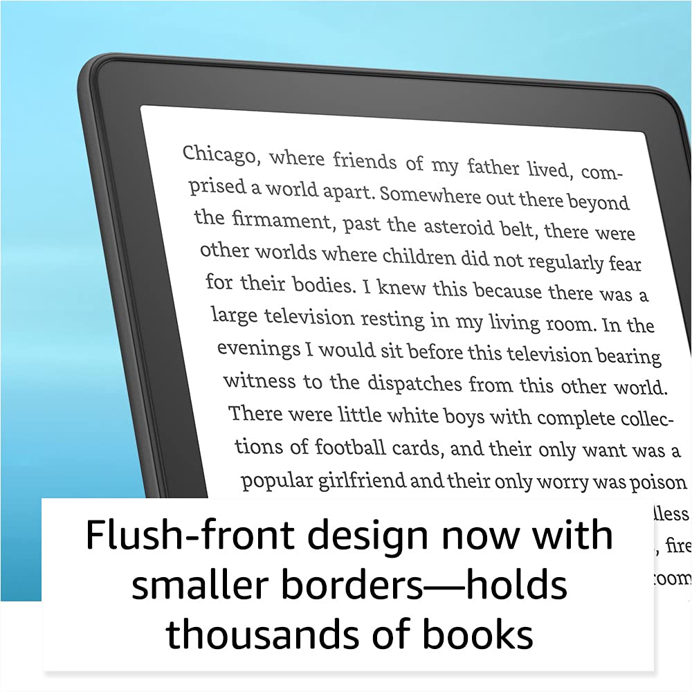 Amazon Kindle Paperwhite (16 GB) – Now with a larger display, adjustable warm light, increased battery life, and faster page turns – Black