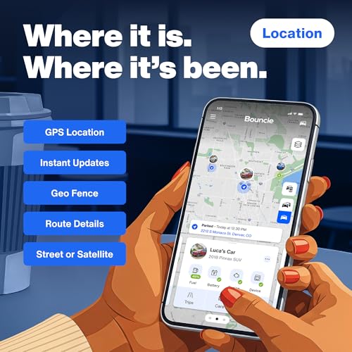 Bouncie GPS Tracker for Vehicles with Real-Time Location | Route History, Speed Monitoring, Driving Insights, Geo-Fence, & Accident Notifications. No Contracts. Cancel Anytime.