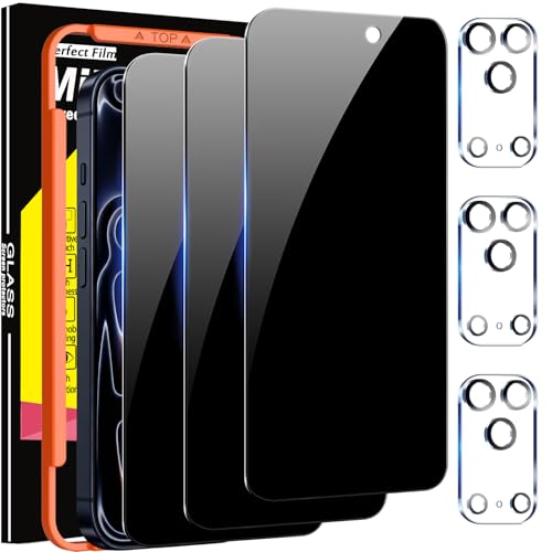 Milomdoi Privacy Screen Protector for iPhone 17 Pro Max, Tempered Glass