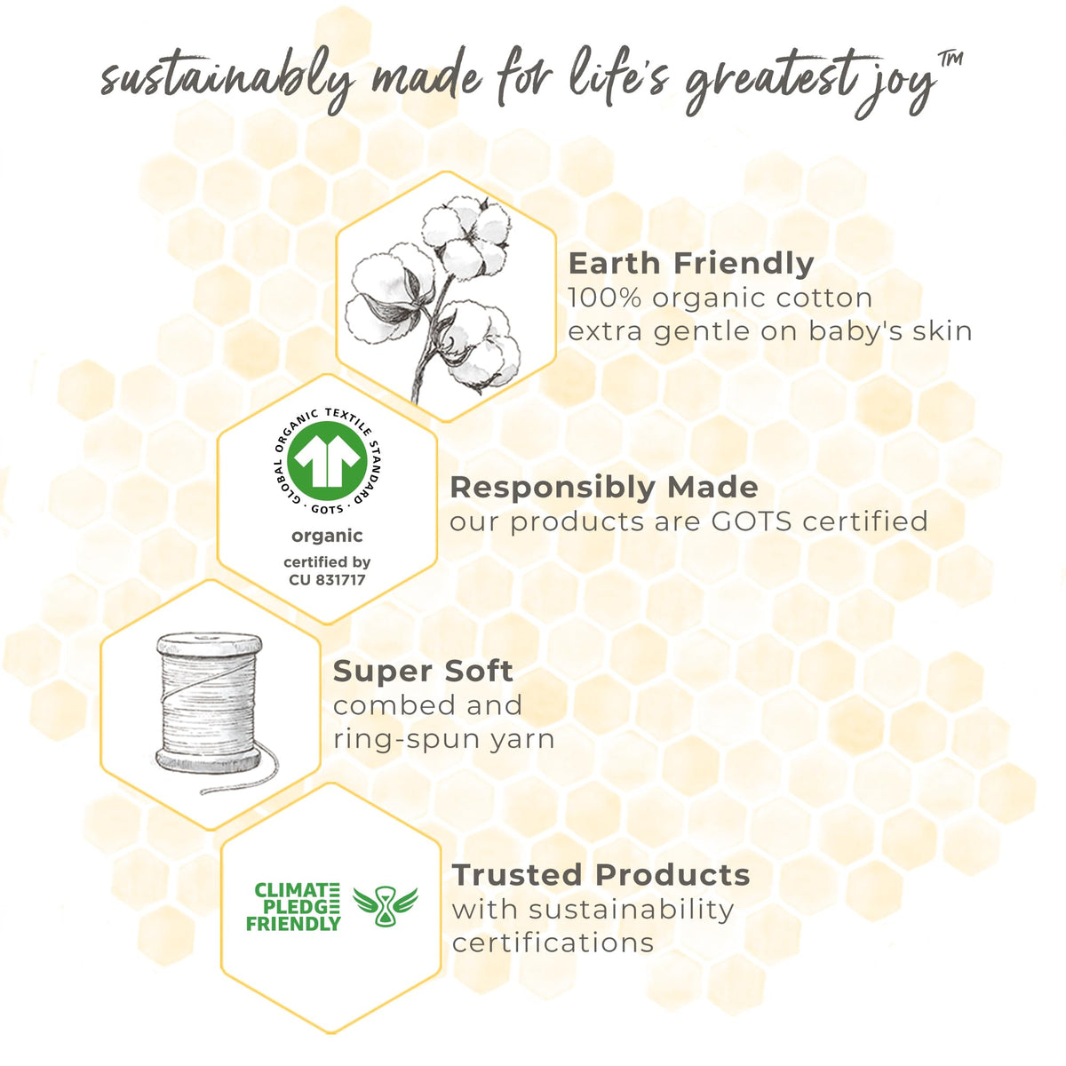 Burt's Bees Baby Infant Wearable Blanket, Organic Cotton Unisex Beekeeper - Light Weight 0.5 TOG or Medium Weight 1.5 TOG