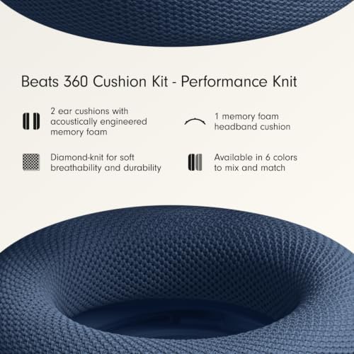 Beats 360 Cushion Kit for Earcups/Headband - Performance Knit, Navy