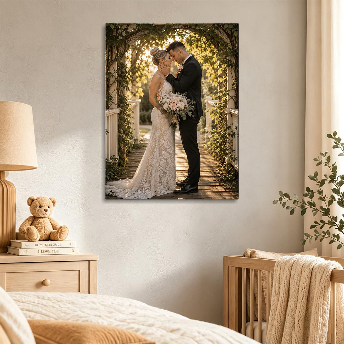 Canvas Prints with Your Photos,Ship Next Day Custom Canvas Wall Art 8x10 | Personalized Framed Canvas Pictures,Custom Photo Gifts for Wedding, Family, Frineds, Pets,Ready to Hang Home Decor