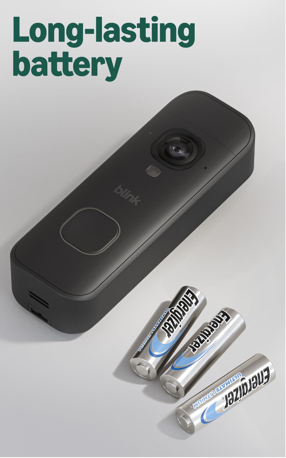 Blink Battery Doorbell 2K+ (newest model) and Blink Chime (newest model) — Wireless video doorbell, 2K resolution, in-home chime, enhanced audio. Sync Module Core included – (Black)