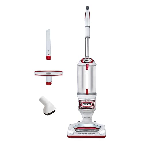 Shark Rotator Lift-Away Upright Vacuum with HEPA Filter, White/Red, NV501 | Lift-Away Pod, 0.9-Qt Dust Cup, Swivel Steering, LED Headlights, Wide Upholstery Tool, Dusting Brush and Crevice Tool