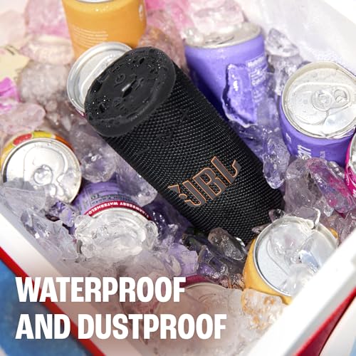 JBL Grip Portable Bluetooth Speaker, Waterproof, Ambient Light - Black | Up to 14 Hr Playtime, AI Sound Boost, IP68 Waterproof And Dustproof, Drop-Proof, App Control, Ideal For Outdoor And Travel