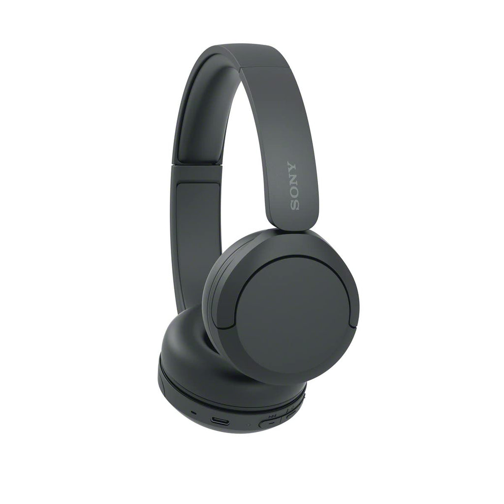Sony WH-CH520 Wireless On-Ear Bluetooth Headphones with Microphone, Black | Comfortable Lightweight Design, Up to 50 Hrs Battery with Quick Charging, Multipoint Connection, Clear Calls, Swivel design