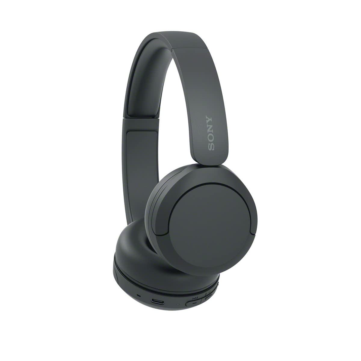 Sony WH-CH520 Wireless On-Ear Bluetooth Headphones with Microphone, Black | Comfortable Lightweight Design, Up to 50 Hrs Battery with Quick Charging, Multipoint Connection, Clear Calls, Swivel design
