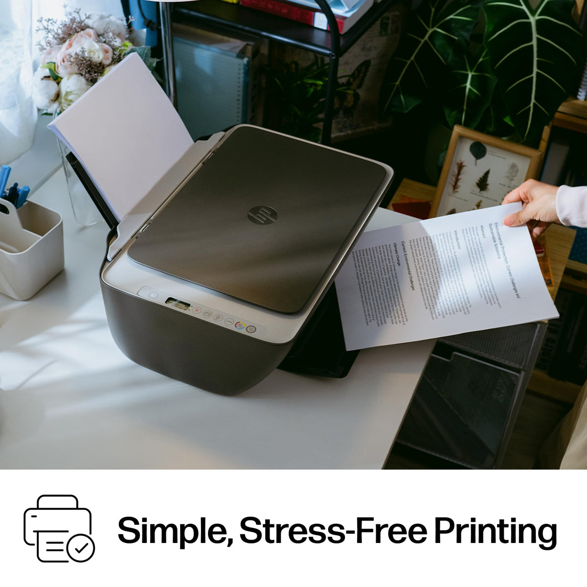 HP DeskJet 2955 Color Inkjet Printer | Wireless | All-in-One | Easy Home Printing | Color Documents | Mobile Compatibility | Print, Scan & Copy | Ideal for Home Use