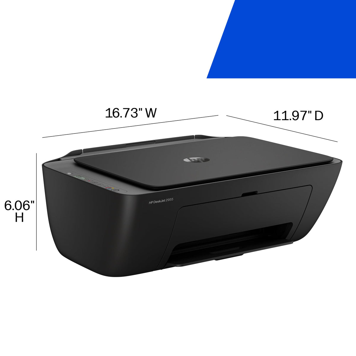 HP DeskJet 2955 Color Inkjet Printer | Wireless | All-in-One | Easy Home Printing | Color Documents | Mobile Compatibility | Print, Scan & Copy | Ideal for Home Use