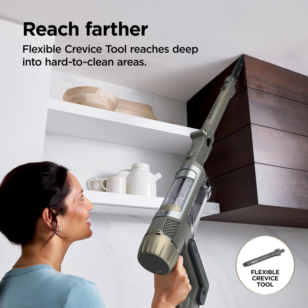 Shark® PowerDetect® Pet Plus Clean & Empty Cordless Stick Vacuum, IP3253 | Auto-Empty System, Powerful Suction, HEPA, Carpet & Hard Floor, Portable, Vacuum for Pet Hair, 70-Min Runtime, Gray