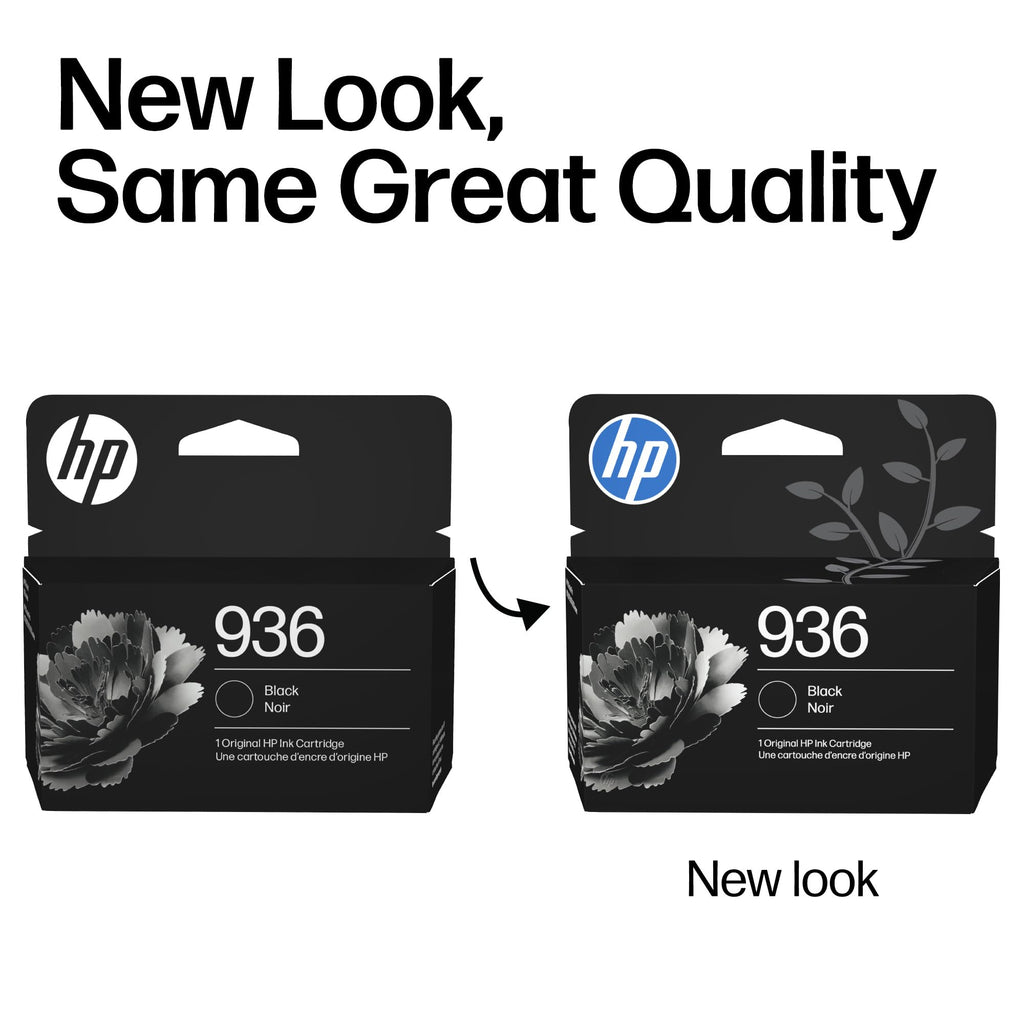 HP 936 Black Ink Cartridge | Works with OfficeJet 9120, OfficeJet Pro 9110, 9120, 9130 Series, Wide Format 9730 | Eligible for Instant Ink | 4S6V2LN
