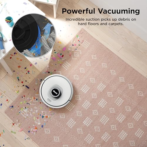 Shark AI Ultra Robot Vacuum, 60-Day Self-Emptying Base, Black, AV2511AE | Matrix Clean Navigation for Carpet, Hard Floors & Pet Hair, HEPA, Powerful Suction, Anti-Hair Wrap, LiDAR Mapping, Wi-Fi