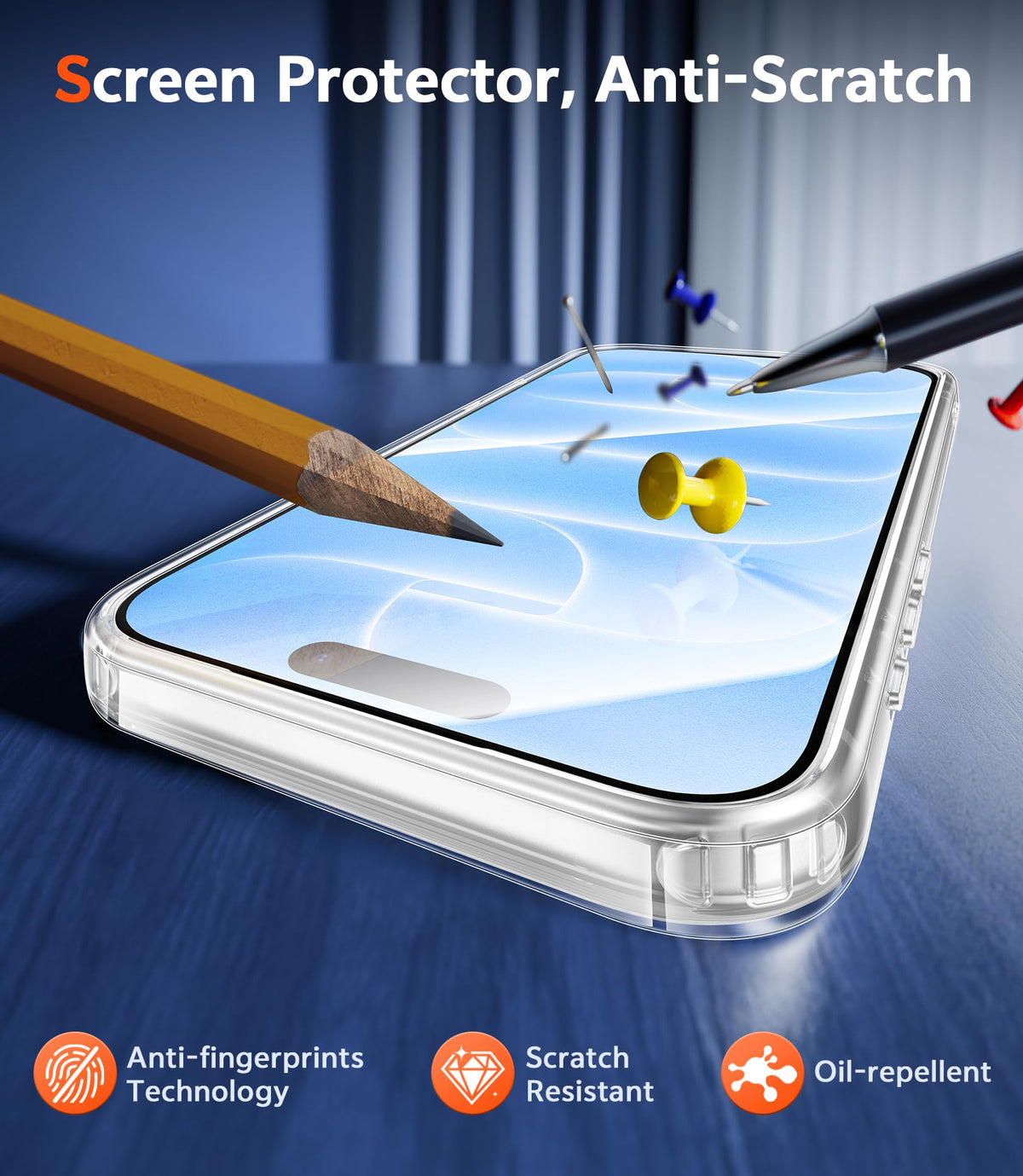 FNTCASE for iPhone 18 Pro Case/17 Pro Case Clear with Screen Protector | Anti Yellowing, Compatible with Magsafe, Magnetic, Rugged Shockproof Protective, Transparent Cell Phone Cover