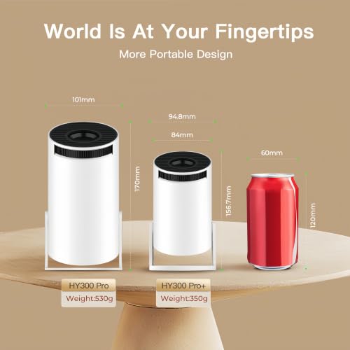 [Built-in Apps & 2026 Upgraded] Mini Projector with Wi-Fi 6 & Bluetooth 5.4, 1080P 4K Support Full HD, Auto Keystone 360° Portable Home Cinema Smart Projector for iOS/Android X1