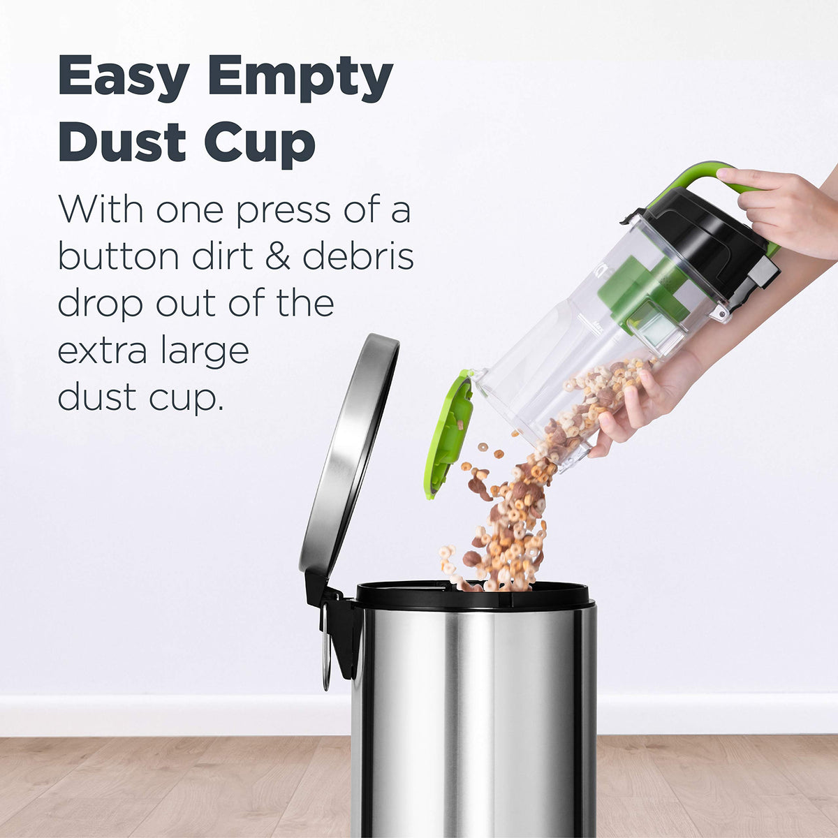Eureka Vacuum Cleaners for Home,Airspeed Ultra-Lightweight, NEU10AE4 | Senior-Friendly 7.7 lb Pet Hair Upright Vacuum, Carpet & Hard Floor, Brush, Crevice Tool, Washable Filter, Green