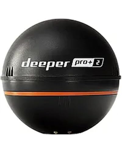 Deeper PRO+ 2 Sonar Fish Finder - Portable Fish Finder and Depth Finder For Kayaks, Boats and Ice Fishing with GPS Enabled | Castable Deeper Fish Finder with FREE User Friendly App