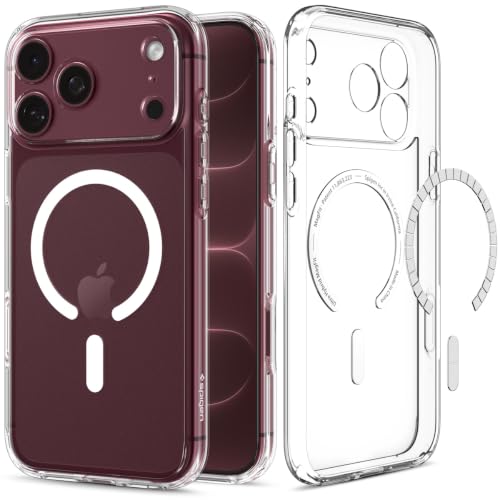 Spigen for iPhone 18 Pro Max Case, for iPhone 17 Pro Max Case, Clear White | Ultra Hybrid MagFit, Anti-Yellowing Resin, Air Cushion Tech, Military-Grade Drop Protection, Compatible with MagSafe