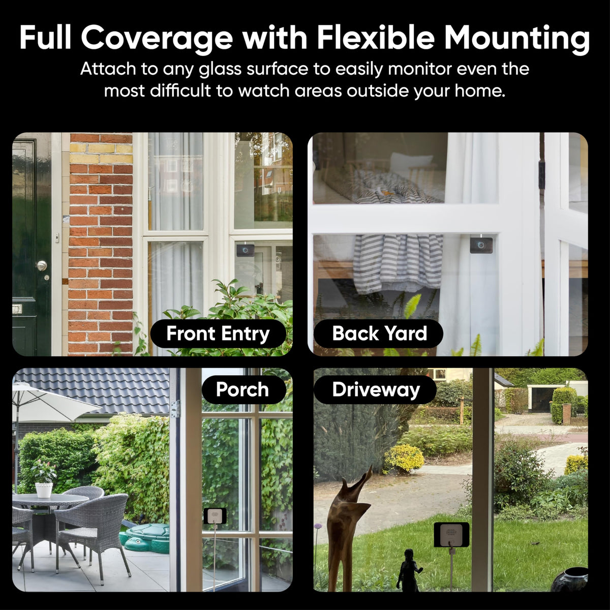 WYZE Window Camera, WiFi Indoor Security Cam, Anti-Glare Color Night Vision