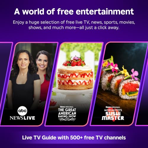Roku 55-Inch Select Series Smart TV 2026-4K (2160p) QLED TV TV | Flat Screen QLED Television with Voice Remote, Wi-Fi & Bluetooth Headphone Mode - Streaming Live Local News, Sports, & Movies