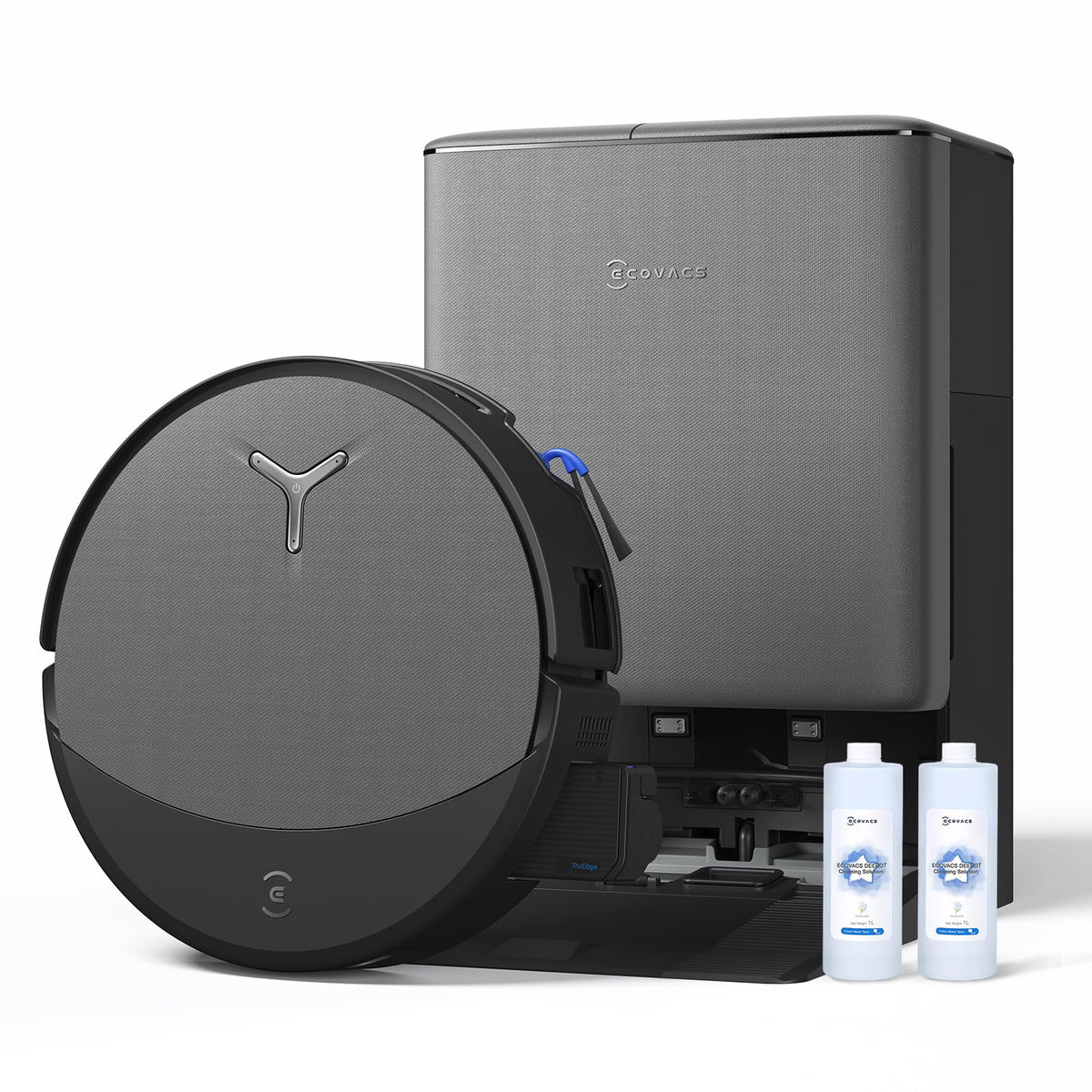 ECOVACS DEEBOT T90 PRO Omni Robot Vacuum and Mop, 30000Pa Blast Suction | TruEdge Instant Self-Cleaning OZMO Roller, PowerBoost Charging, Triple Lift Carpet Care, ZeroTangle for Pet Family,YIKO Agent