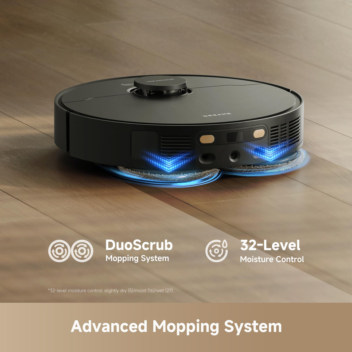 dreame L40 Ultra Gen 2 Robot Vacuum and Mop with 25,000Pa Suction | Extendable Side Brush & Mop, All-in-One Self-Emptying & Cleaning Dock, 10.5mm Mop Lifting, Obstacle Avoidance, App Control