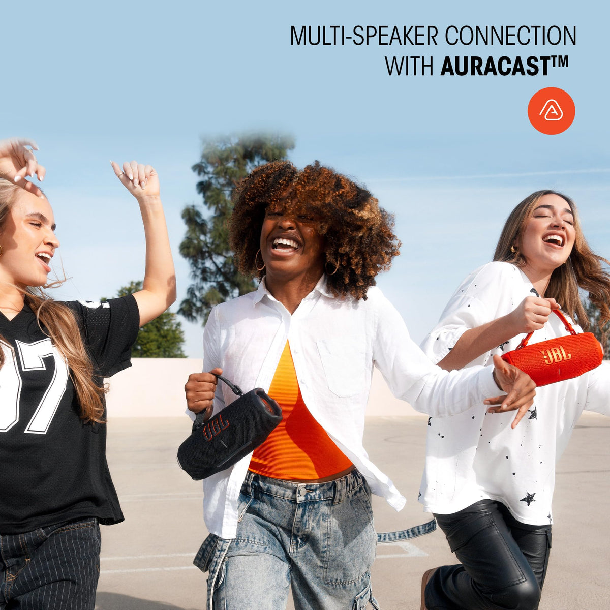 JBL Charge 6 - Portable Waterproof & DropProof Bluetooth Speaker (Black) | Powerful JBL Pro Sound with AI Sound Boost, Up to 28 hours of playtime, Built-In Powerbank, Multi-speaker connection