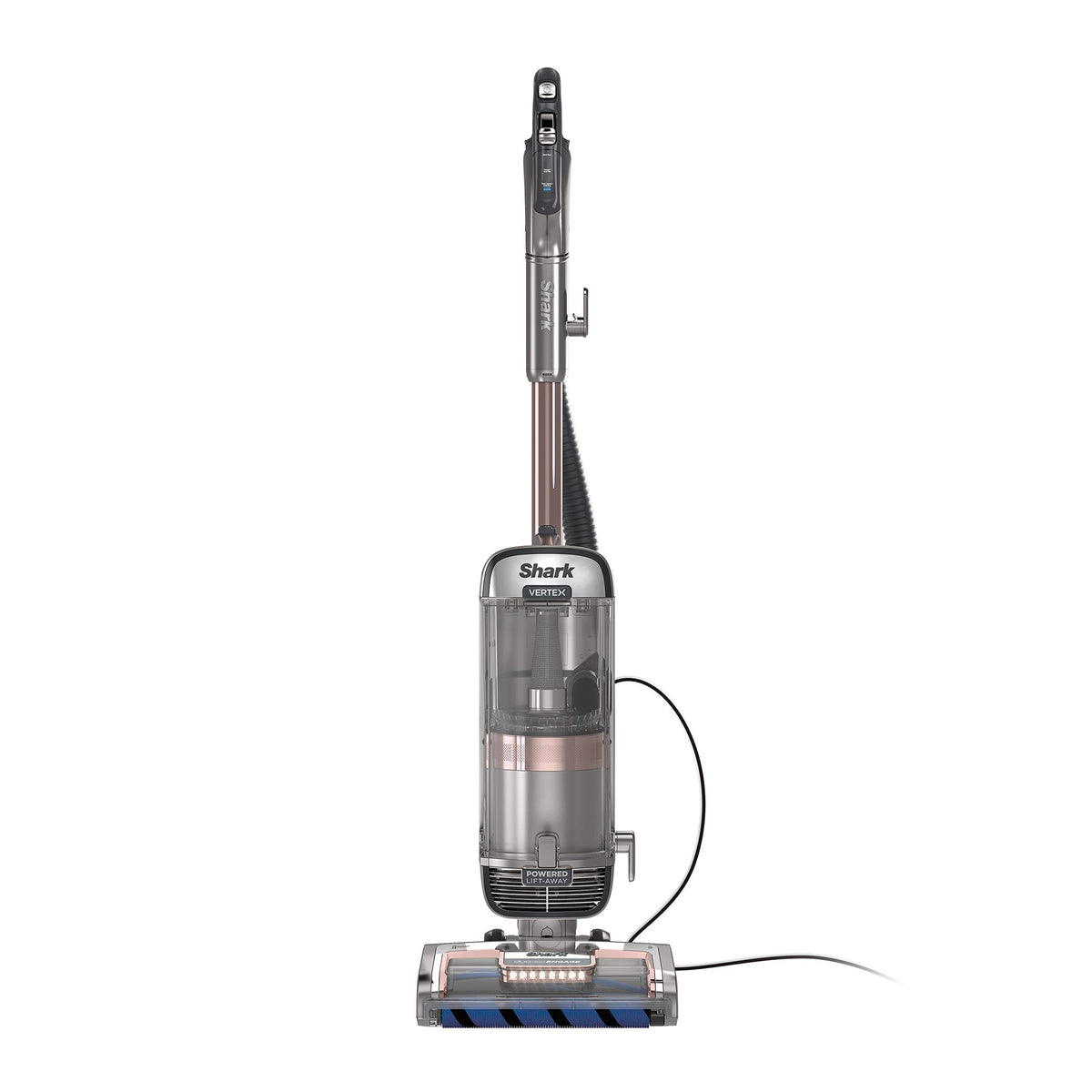 Shark Vertex Lift-Away Upright Vacuum, HEPA Seal, Silver/Rose Gold, AZ2002​ | DuoClean & PowerFins, LED Lights, No Hair Wrap, Large Dust Cup Capacity, Pet Crevice Tool, Dusting Brush​