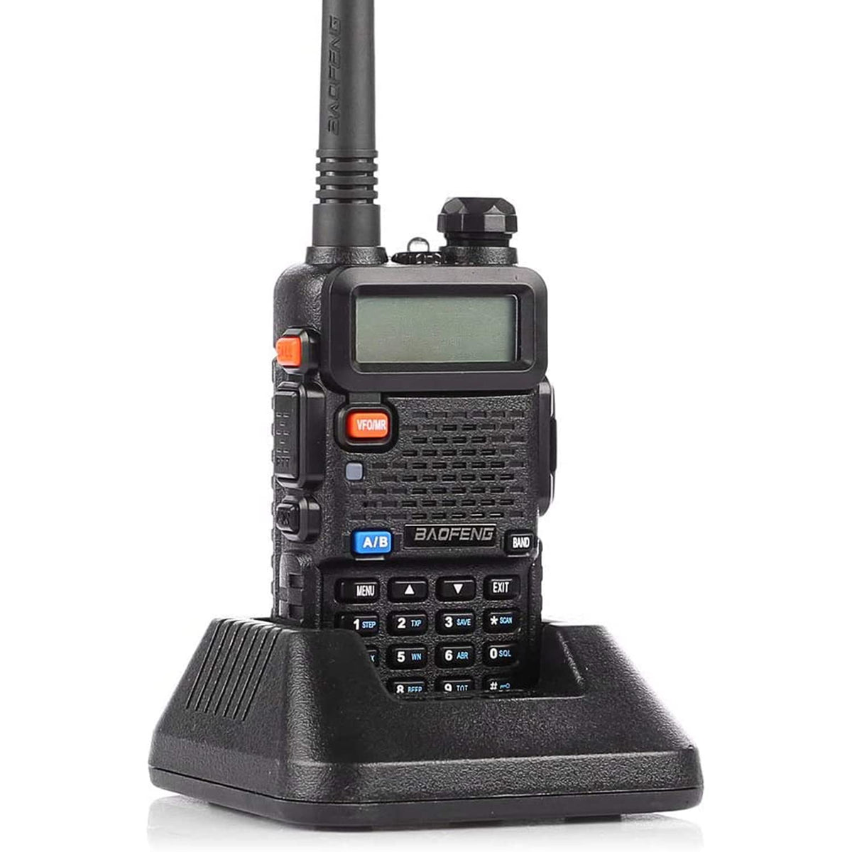 Baofeng UV-5R Ham Radio Handheld, Dual Band Two Way Radio (Black) | 144-148MHz 420-450Mhz Walkie Talkie, 1800mAh Li-ion Battery, Portable for Outdoor Hiking Camping Emergency Backup
