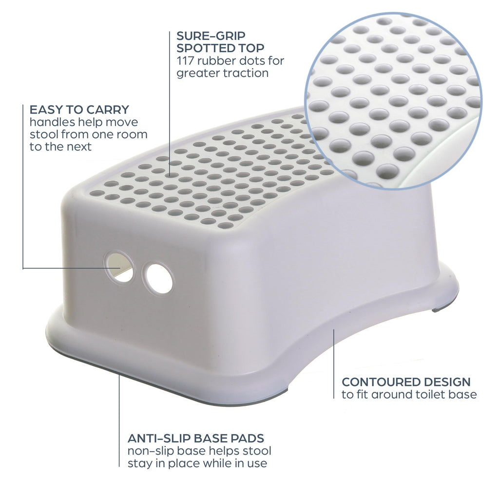 Dreambaby Step Stool for Kids - Non-Slip Base and Contoured Design for Toilet Potty Training and Sink Use