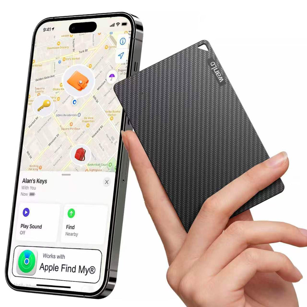 Wallet Tracker for Apple Find My, [Apple MFi Certified], iOS Only | 5+ Year Battery, Ultra-Slim Smart Card Tracker for Walle, Wallet Tracker Card forWallet, Passport, Luggage, Purse & Backpack