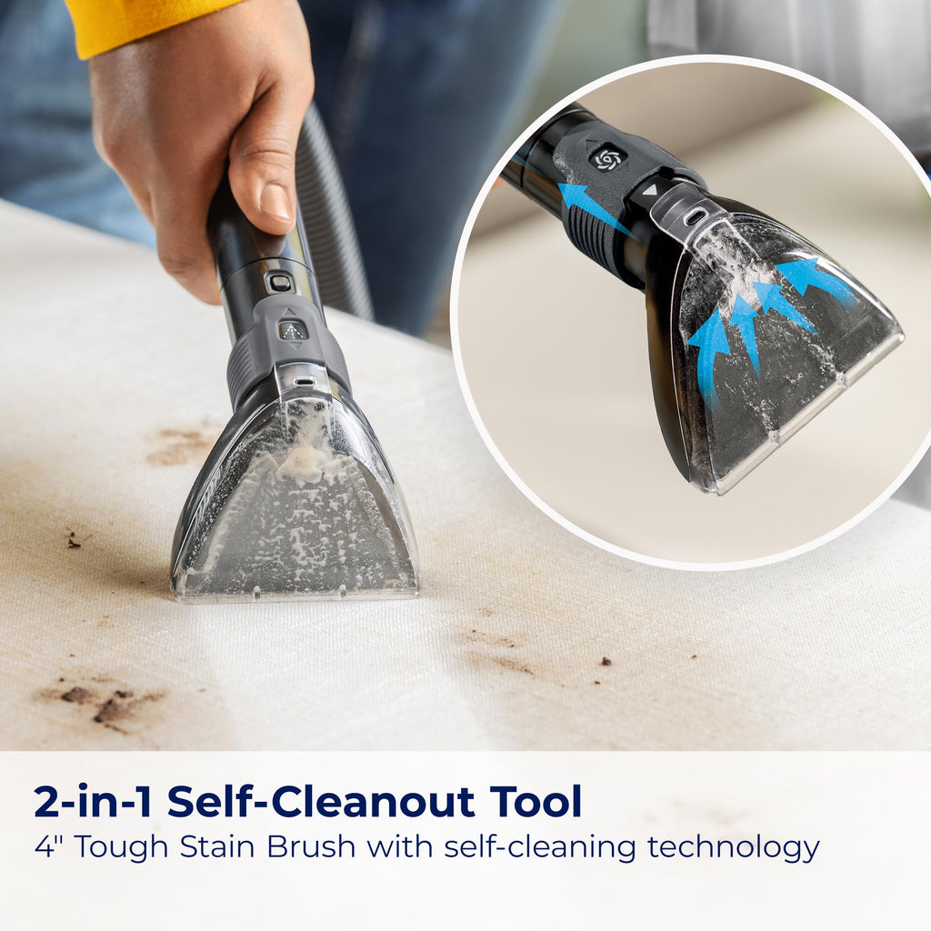 BISSELL TurboClean PET, Upright Carpet & Upholstery Cleaner, 3948 | TurboClean technology for powerful pet hair and stain removal; upright design for full-room carpet care