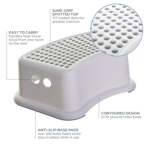 Dreambaby Step Stool for Kids - Non-Slip Base and Contoured Design for Toilet Potty Training and Sink Use