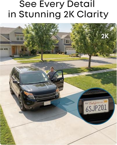 eufy Security eufyCam C37, Solar Cameras Wireless Outdoor,2K Resolution | 360° Pan & Tilt AI Tracking, Human/Pet/Vehicle Detection, Flexible Solar Panel, Color Night Vision, No Monthly Fee