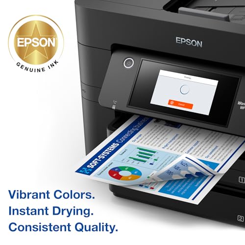 EPSON 822 DURABrite Ultra Ink High Capacity Black & Standard Color Cartridge Combo Pack (T822XL-BCS) Works with WorkForce Pro WF-3820,3823, 4820, 4830, 4833, 4834