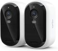 Arlo Essential Wireless Security Camera 2K (3rd Gen) - 2-Cam | Rechargeable home security camera; 2K & color night vision; Person, vehicle & animal detection; 1-mo Secure plan incl.
