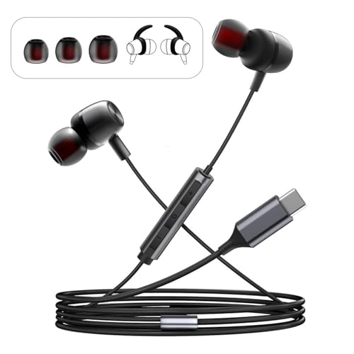 USB C Headphones Wired Earbuds for Samsung iPhone 18/17/16/15 Pro Max