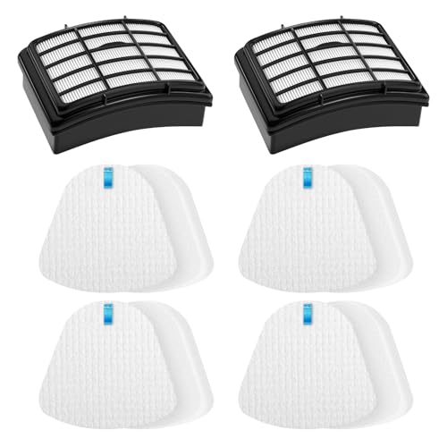 Vacuum Filter Replacement for Shark Navigator Lift Away NV350 NV352 NV360 | Also for Shark Upright Vacuum Cleaner Models NV351 NV355 NV356E NV357 NV370 UV440 UV540 CU500, Parts XFF350 XHF350, 4 + 2 Kit