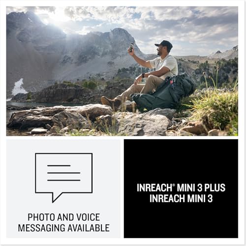 Garmin inReach® Mini 3 Plus, SOS Satellite Communicator | Photo, Voice & Text Messaging Beyond Cell Service, Global Coverage, Color Touchscreen Display, Active Subscription Required