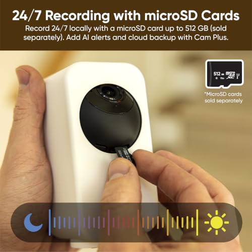 WYZE Indoor Cam Pan, 2K Pan-Tilt Security Camera for Baby/Pet Monitoring | AI Motion Tracking, IR Night Vision, 2-Way Audio, Physical Privacy Mode, Works with Alexa and Google Assistant