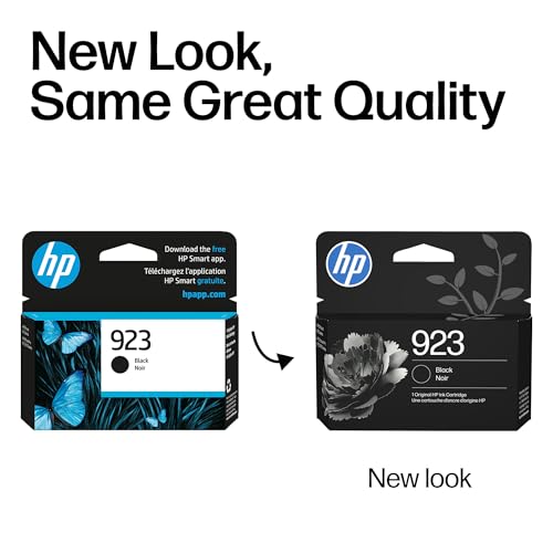 HP 923 Black Ink Cartridge | Works with OfficeJet 8120, Pro 8130 Series | 4K0T3LN